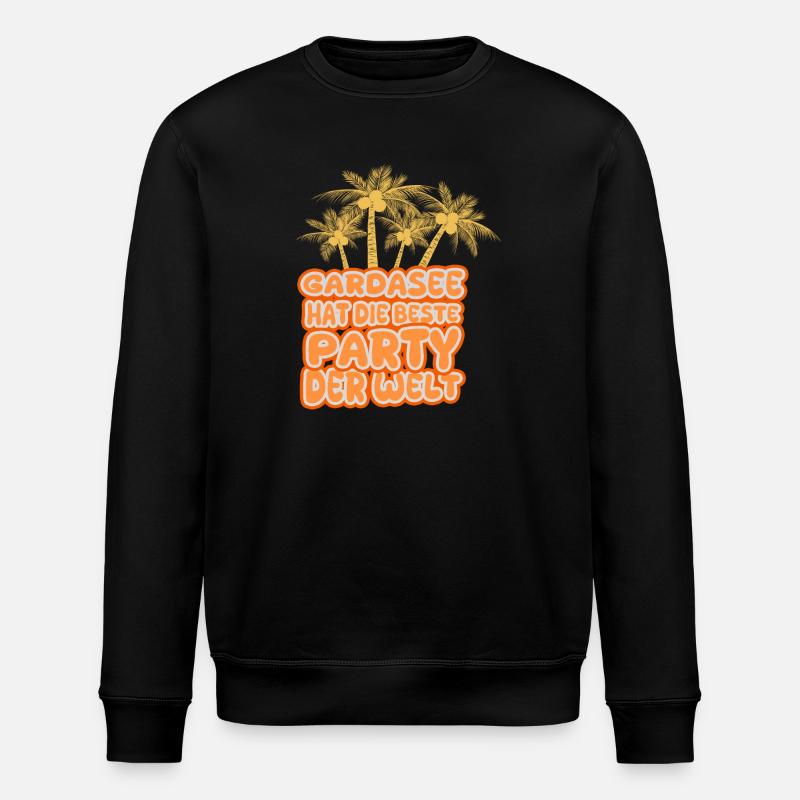 Urlaub Gardasee - Stanley/Stella Unisex Bio-Sweatshirt ROLLER - Schwarz