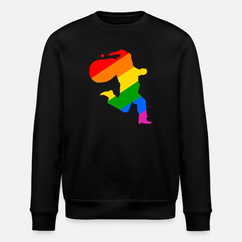 Père Noël arc-en-ciel - Sweat bio ROLLER Stanley/Stella Unisexe - noir