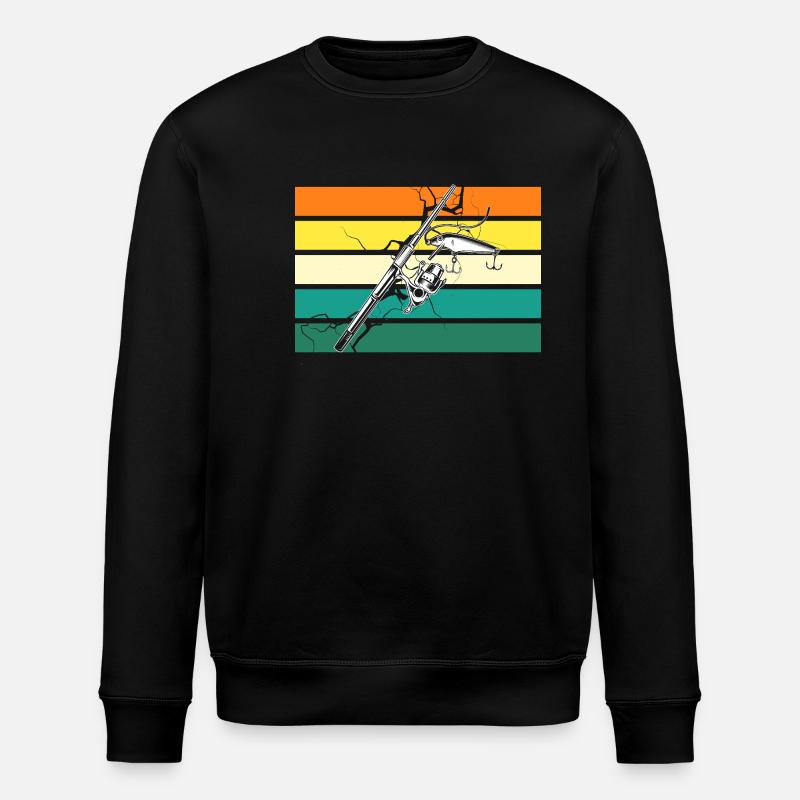 Pêche à la ligne - Sweat bio ROLLER Stanley/Stella Unisexe - noir