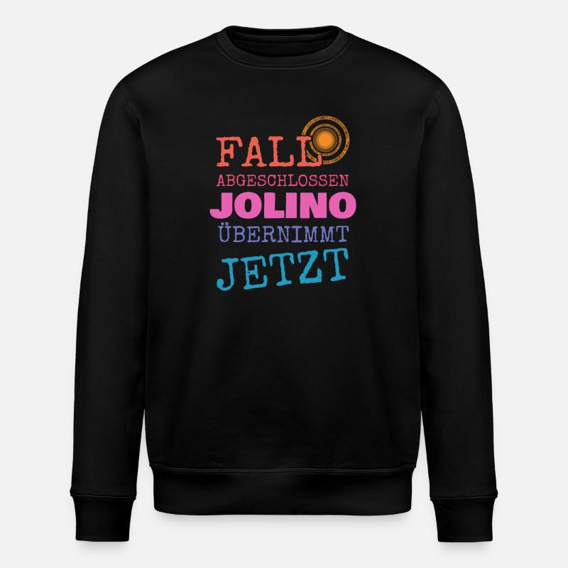 First name Jolino - Stanley/Stella ROLLER Unisex Organic Sweatshirt - black