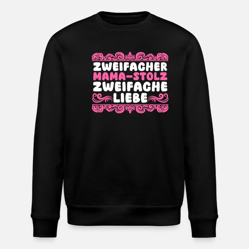 Maman de 2 enfants - Sweat bio ROLLER Stanley/Stella Unisexe - noir