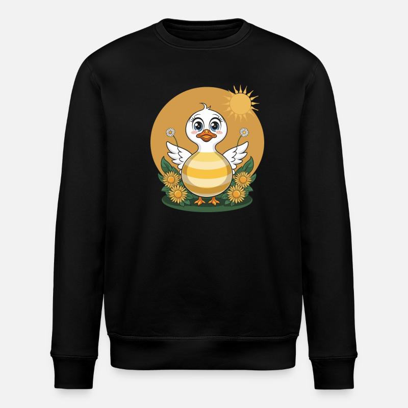 Canard mignon - Sweat bio ROLLER Stanley/Stella Unisexe - noir