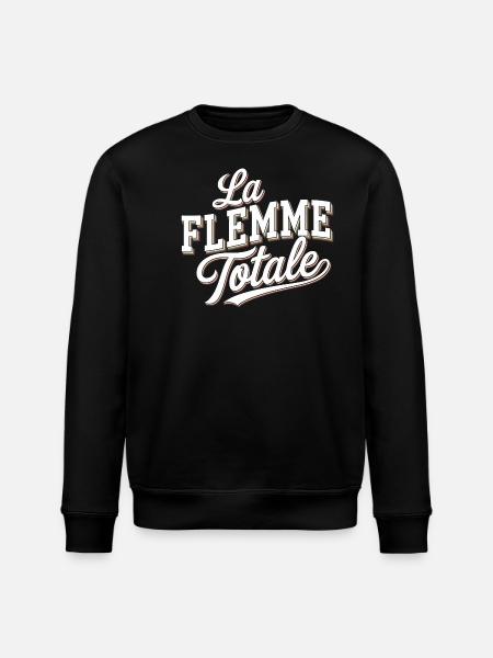 La flemme totale - Sweat bio ROLLER Stanley/Stella Unisexe - noir
