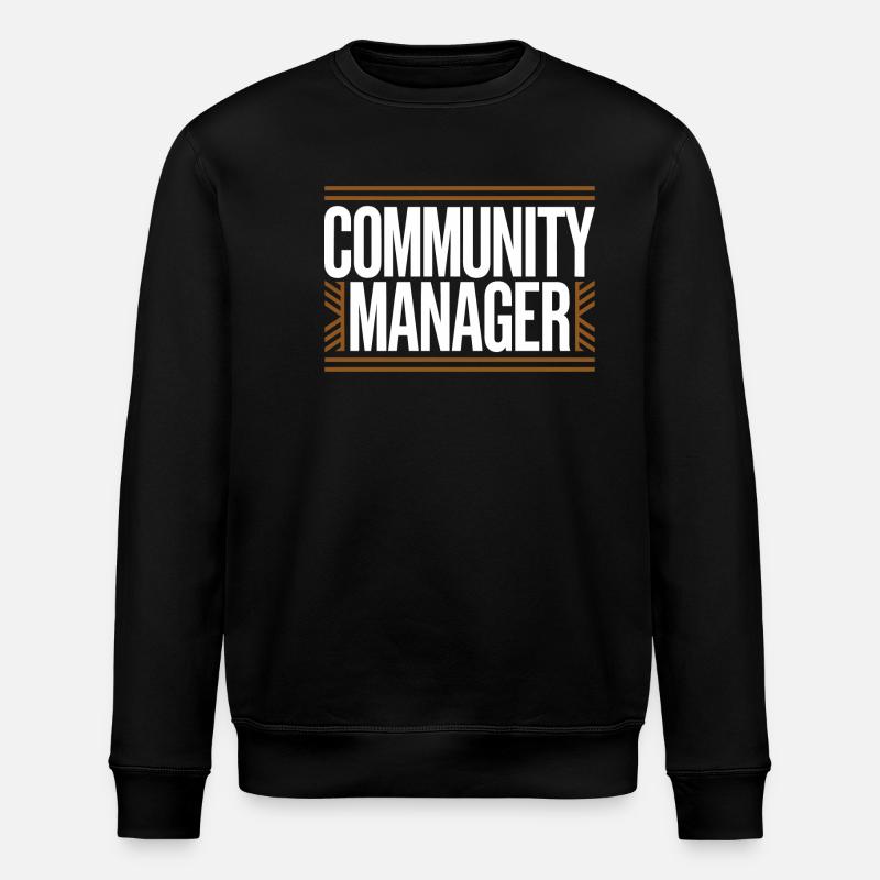 Community Manager - Sweat bio ROLLER Stanley/Stella Unisexe - noir