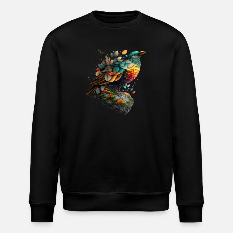 Bird - Stanley/Stella ROLLER Unisex Organic Sweatshirt - black