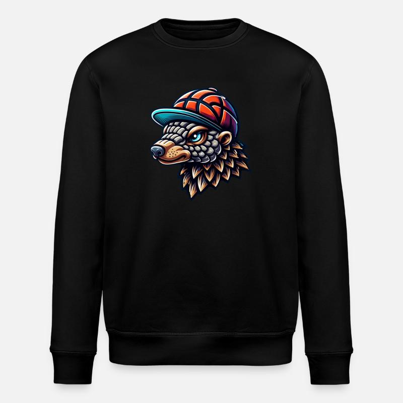 Cooles Pangolin mit Basecap - Stanley/Stella Unisex Bio-Sweatshirt ROLLER - undefined