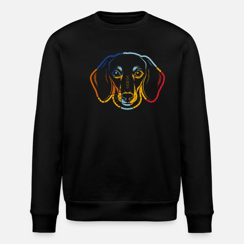Chien teckel - Sweat bio ROLLER Stanley/Stella Unisexe - noir