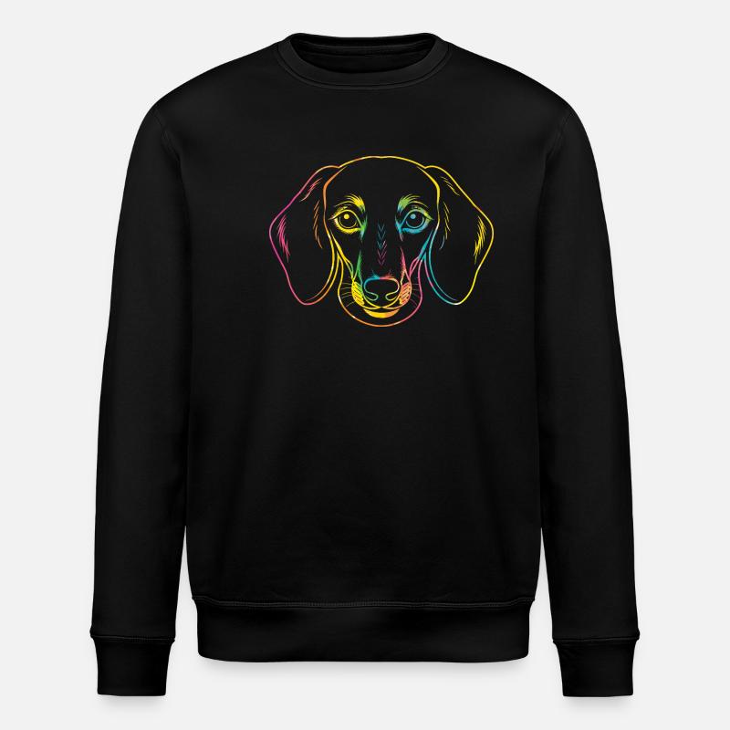 Chien teckel - Sweat bio ROLLER Stanley/Stella Unisexe - noir