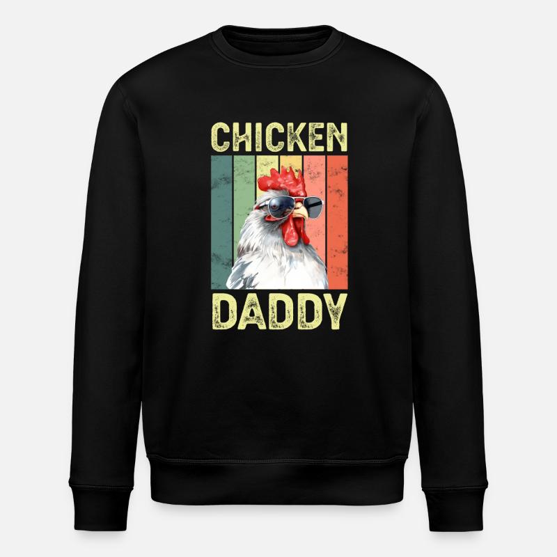 Poulets - Sweat bio ROLLER Stanley/Stella Unisexe - noir