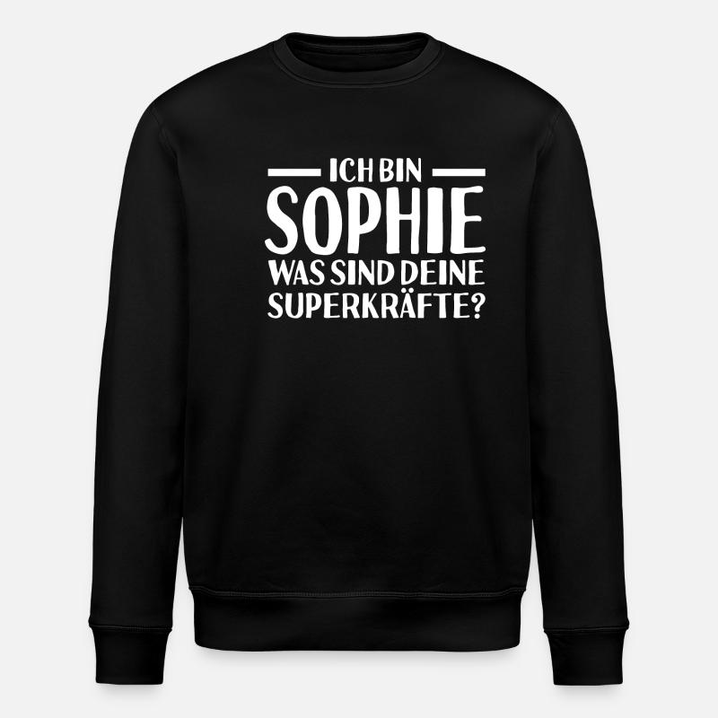 First name Sophie - Stanley/Stella ROLLER Unisex Organic Sweatshirt - black