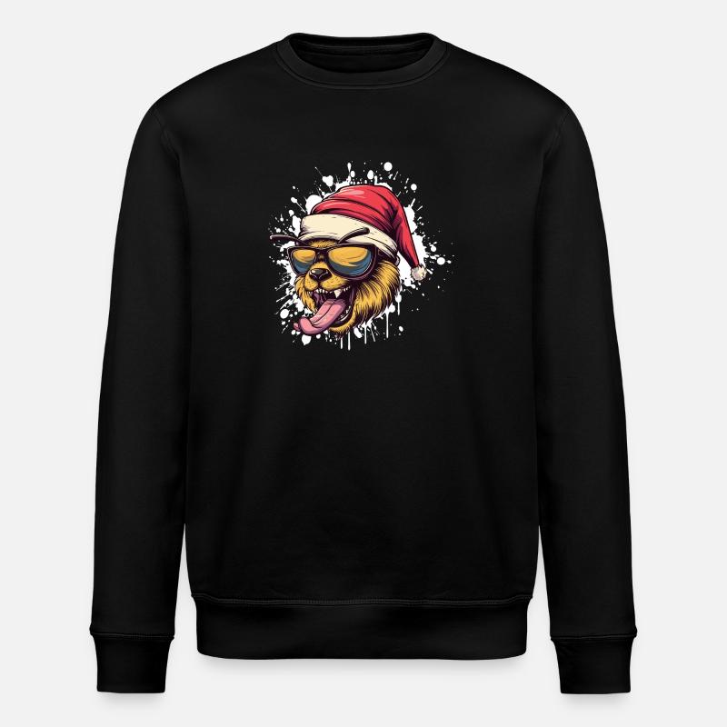 Bee Christmas Funny - Stanley/Stella ROLLER Unisex Organic Sweatshirt - black