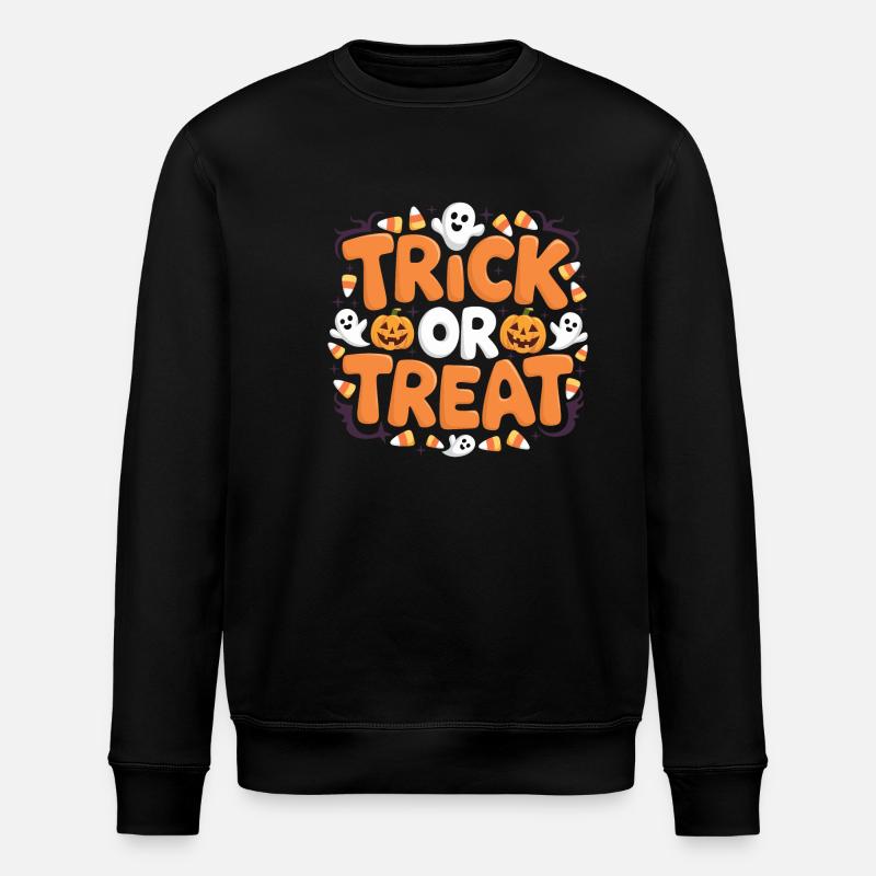 Trick or Treat - Stanley/Stella Unisex Bio-Sweatshirt ROLLER - Schwarz