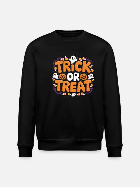 Trick or Treat - Stanley/Stella ROLLER Unisex Organic Sweatshirt - black