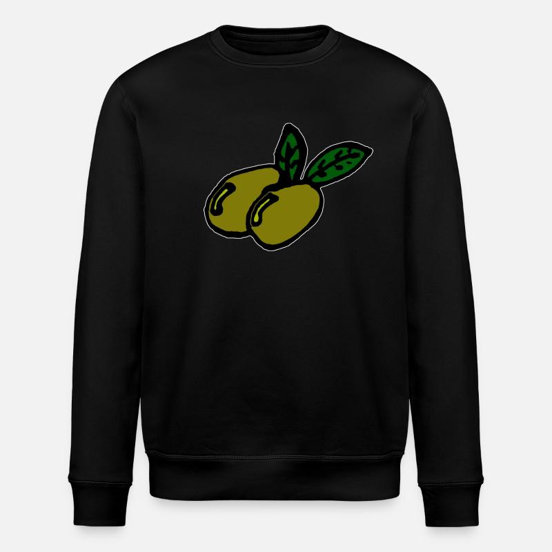 Zwei Oliven - Stanley/Stella Unisex Bio-Sweatshirt ROLLER - Schwarz