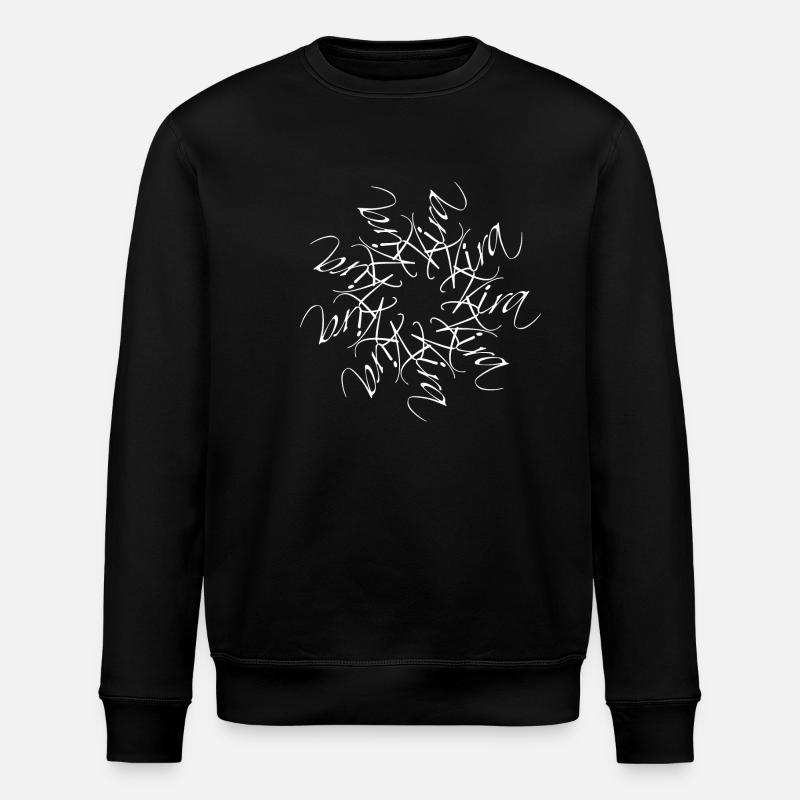 Kira Name Namensmandala - Stanley/Stella Unisex Bio-Sweatshirt ROLLER - Schwarz