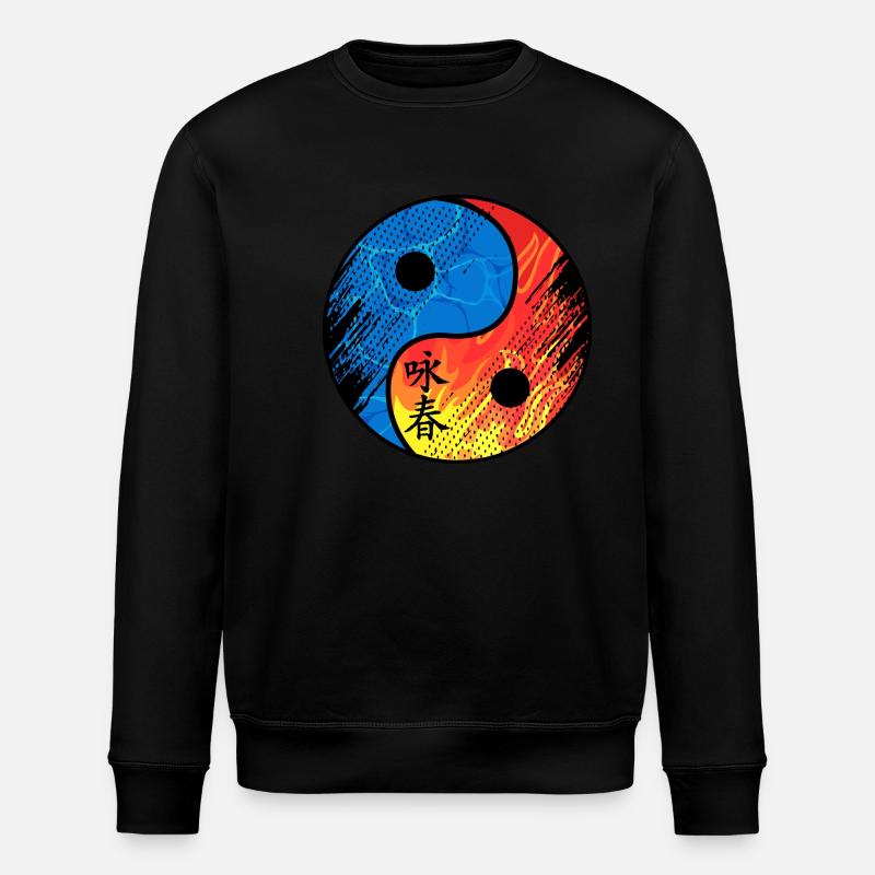 Wing Chun - Stanley/Stella Unisex Bio-Sweatshirt ROLLER - Schwarz