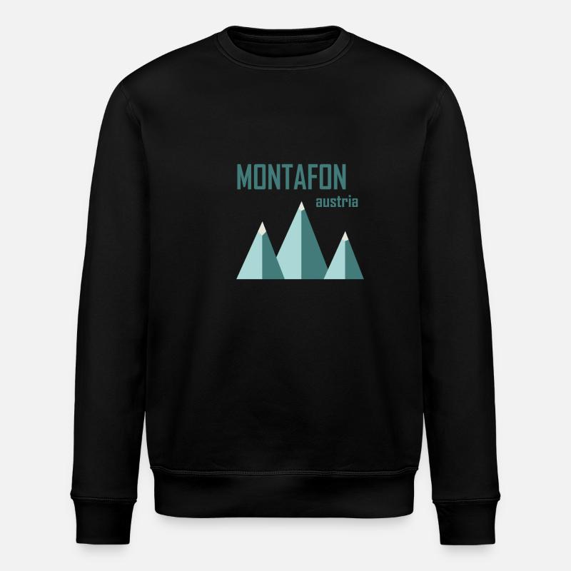 Minimal Montafon - Stanley/Stella ROLLER Unisex Organic Sweatshirt - black