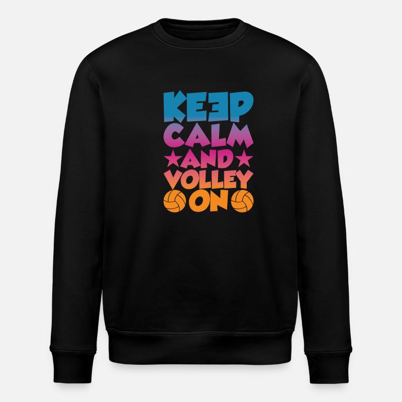 Restez calme et volez - Sweat bio ROLLER Stanley/Stella Unisexe - noir