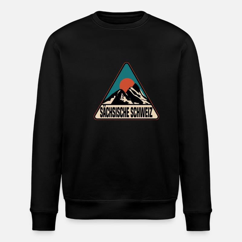 Saxon Switzerland - Stanley/Stella ROLLER Unisex Organic Sweatshirt - black