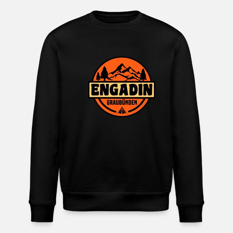 Engadin - Stanley/Stella Unisex Bio-Sweatshirt ROLLER - Schwarz