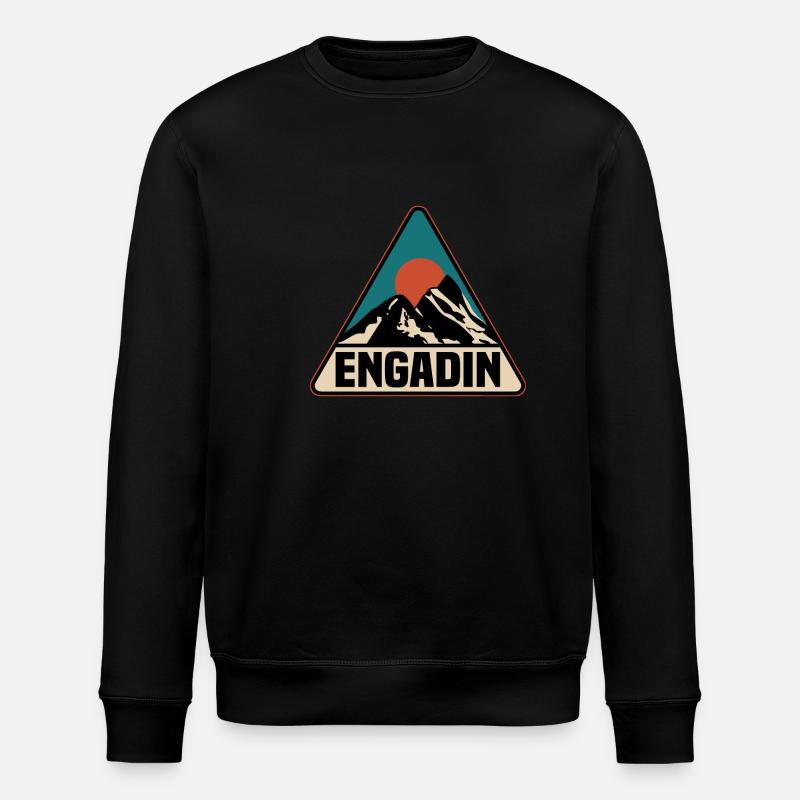 Engadin - Stanley/Stella ROLLER Unisex Organic Sweatshirt - black