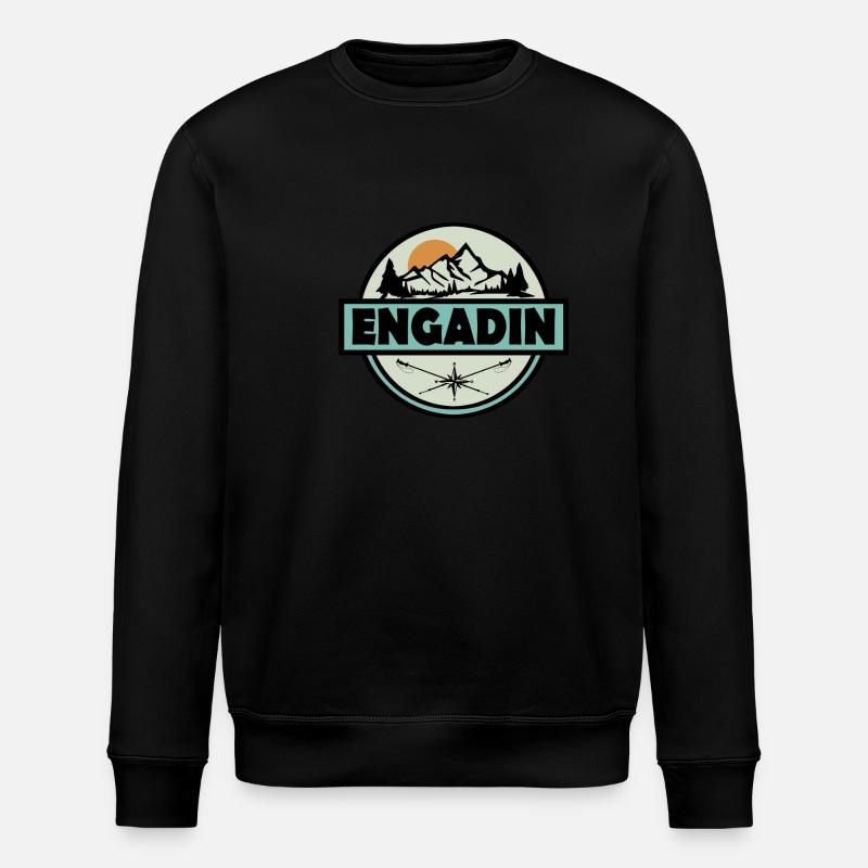 Engadin - Stanley/Stella ROLLER Unisex Organic Sweatshirt - black
