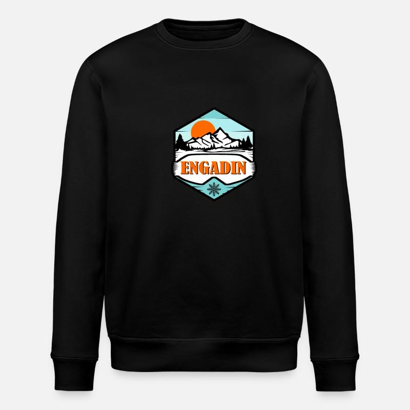 Engadin - Stanley/Stella Unisex Bio-Sweatshirt ROLLER - Schwarz