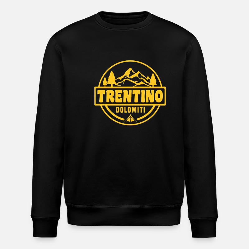 Jaune du Trentin - Sweat bio ROLLER Stanley/Stella Unisexe - noir