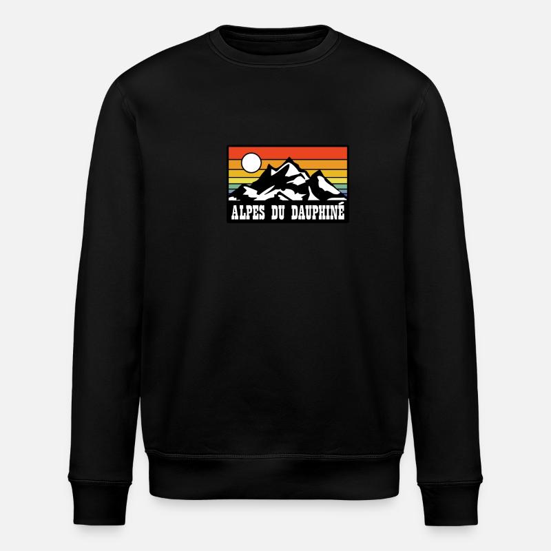 Alpes du Dauphine - Stanley/Stella ROLLER Unisex Organic Sweatshirt - black