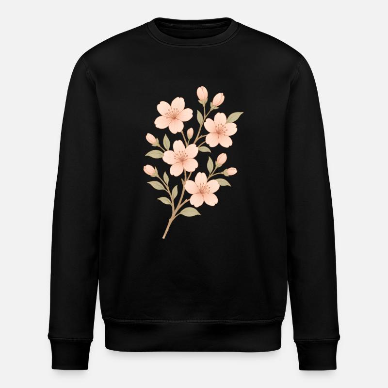 Flowers - Stanley/Stella Unisex Bio-Sweatshirt ROLLER - Schwarz