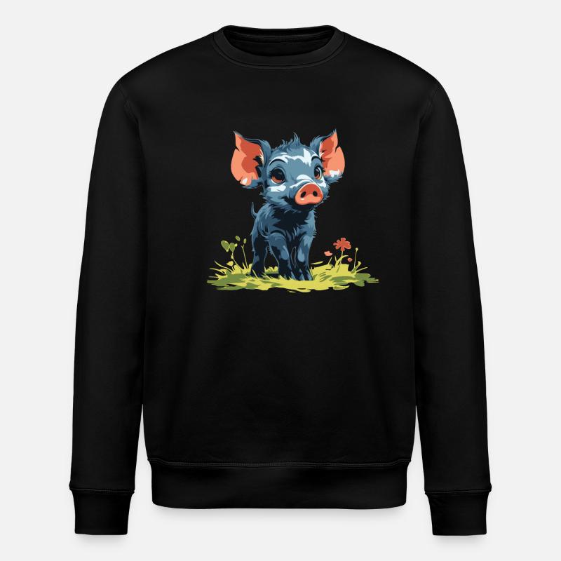 Bébé cochon - Sweat bio ROLLER Stanley/Stella Unisexe - noir