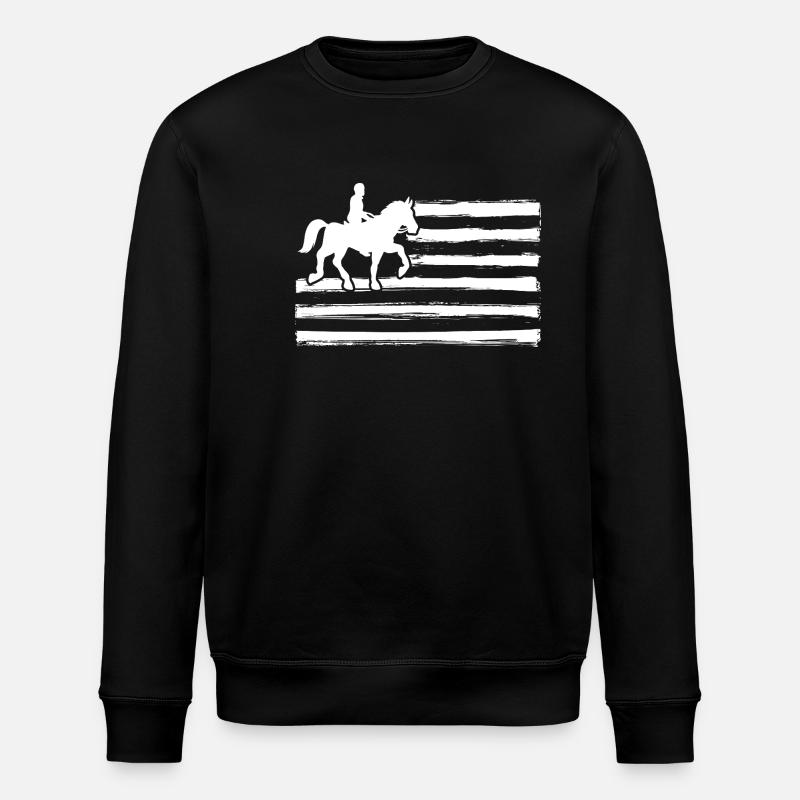Cheval - Sweat bio ROLLER Stanley/Stella Unisexe - noir