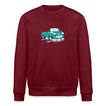 Auto Trabi en bande dessinée - Sweat bio ROLLER Stanley/Stella Unisexe - bordeaux - Devant - Nik (191cm)