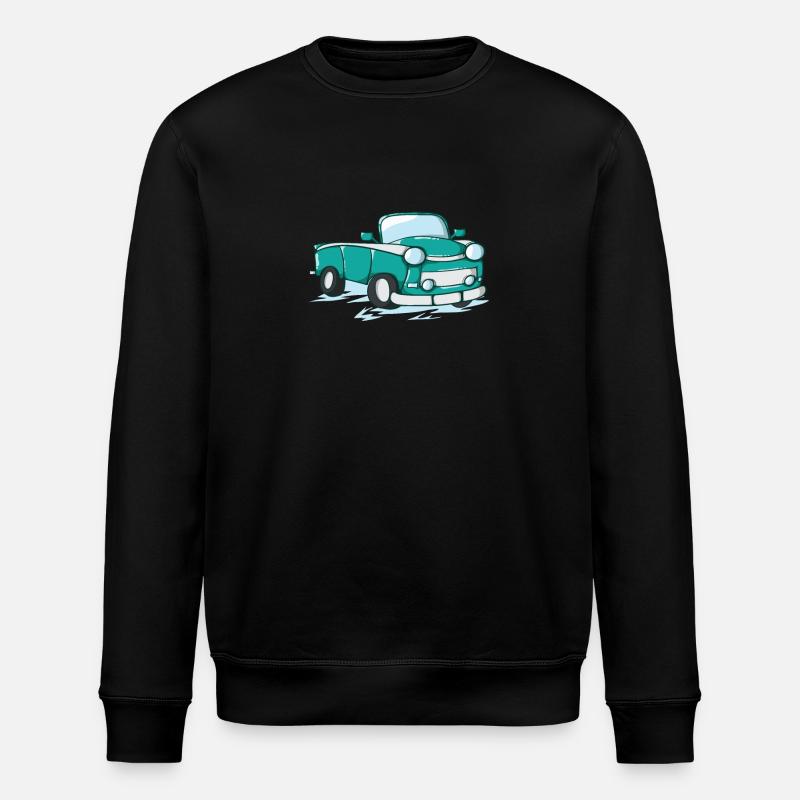 Auto Trabi als Comic - Stanley/Stella Unisex Bio-Sweatshirt ROLLER - Schwarz