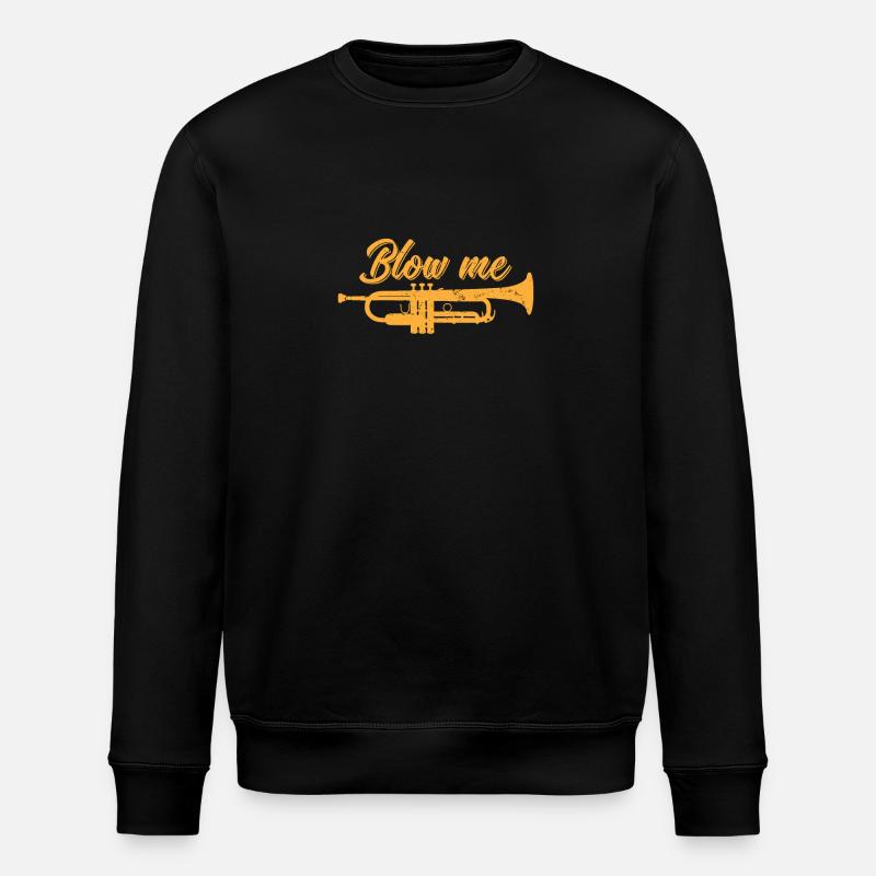 Trompette "Blow Me" - Sweat bio ROLLER Stanley/Stella Unisexe - noir