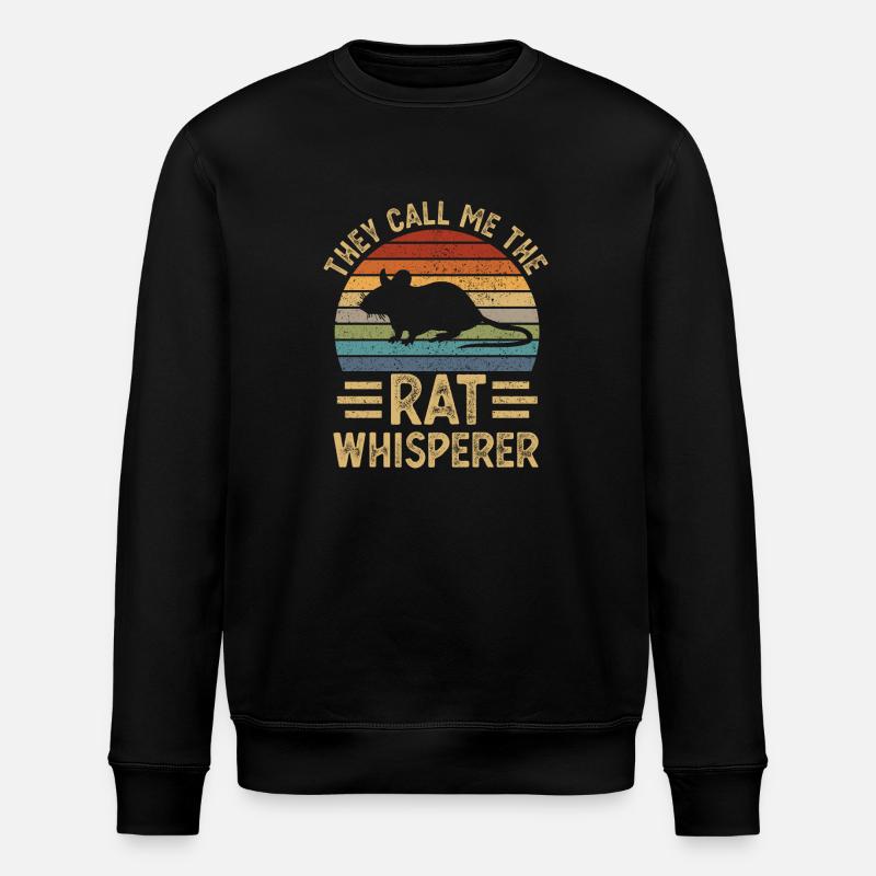 Rat rats - Stanley/Stella ROLLER Unisex Organic Sweatshirt - black