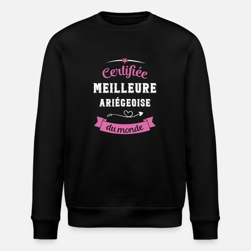 Certifiée ariégeoise du monde - Sweat bio ROLLER Stanley/Stella Unisexe - noir