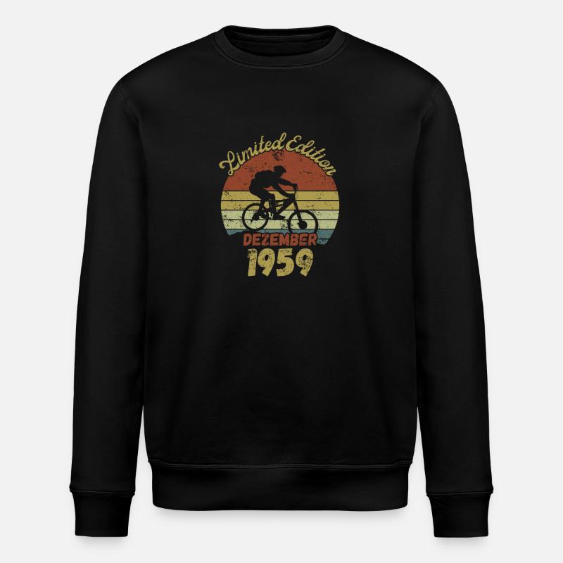 Anniversaire Vélo Vélo Décembre 1959 - Sweat bio ROLLER Stanley/Stella Unisexe - noir