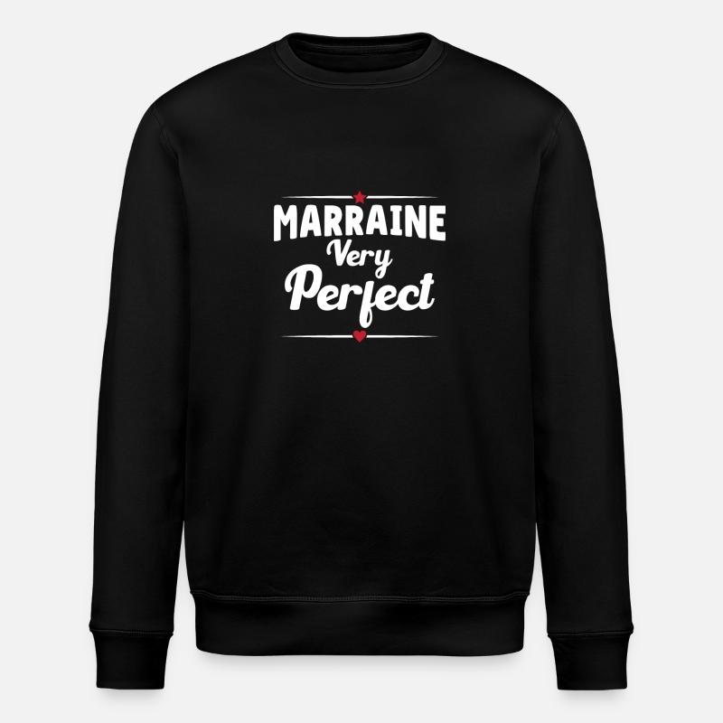 Marraine very perfect - Sweat bio ROLLER Stanley/Stella Unisexe - noir