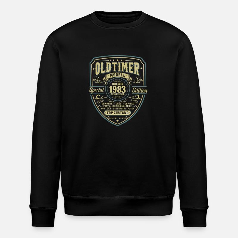 Legendäres Geburtsjahr 1983 - Stanley/Stella Unisex Bio-Sweatshirt ROLLER - Schwarz