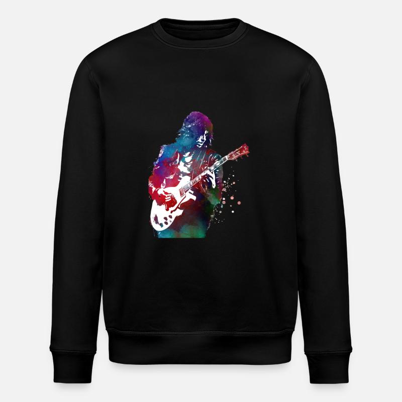 Guitariste de musique - Sweat bio ROLLER Stanley/Stella Unisexe - noir