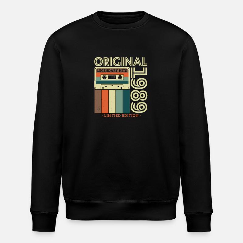 1989 Nostalgia classique - Sweat bio ROLLER Stanley/Stella Unisexe - noir