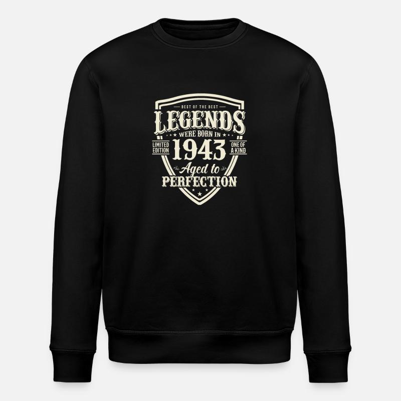 Millésime légendaire 1943 - Sweat bio ROLLER Stanley/Stella Unisexe - noir