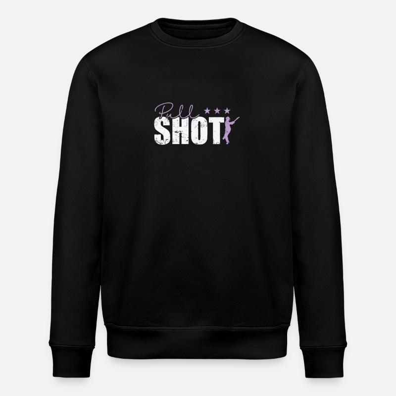 Pull Shot Cricket - Stanley/Stella ROLLER Unisex Organic Sweatshirt - black