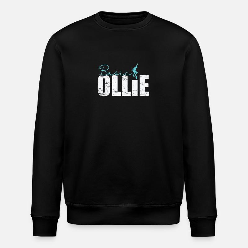 Basic Ollie Skateboard - Stanley/Stella Unisex Bio-Sweatshirt ROLLER - Schwarz