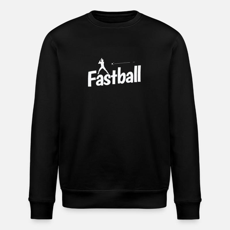 Fastball Baseball - Stanley/Stella Unisex Bio-Sweatshirt ROLLER - Schwarz
