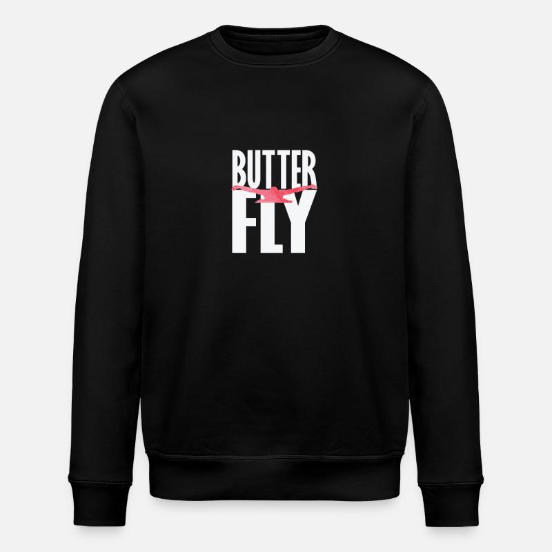 Natation papillon - Sweat bio ROLLER Stanley/Stella Unisexe - noir
