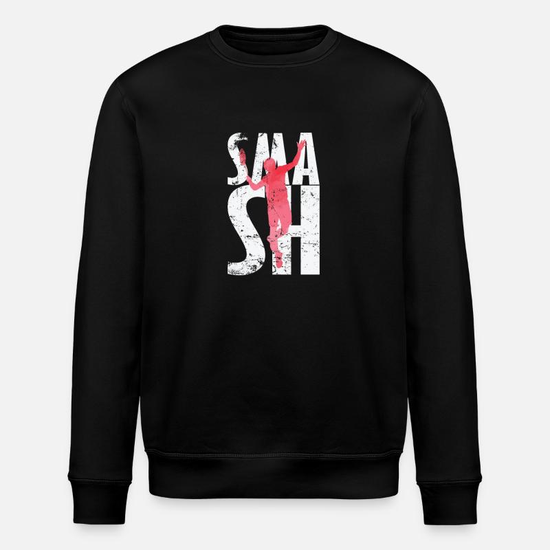 Smash Badminton - Stanley/Stella Unisex Bio-Sweatshirt ROLLER - Schwarz