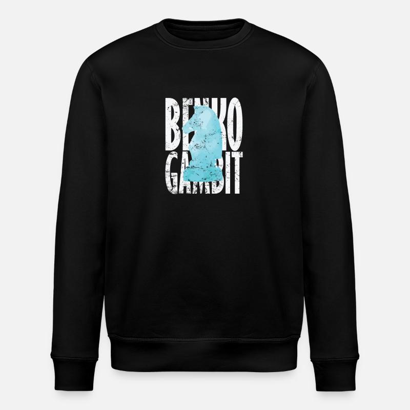 Benko Gambit Volga Gambit Échecs - Sweat bio ROLLER Stanley/Stella Unisexe - noir