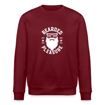 Barbu pour son plaisir Homme barbu Poils du visage - Sweat bio ROLLER Stanley/Stella Unisexe - bordeaux - Devant - Nik (191cm)